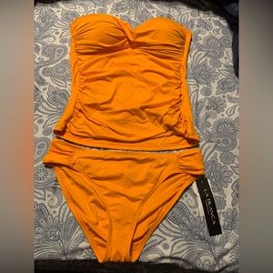 La blanca ladies tangerine Tankini set size 12